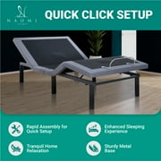 Idealbase Adjustable Bed Base, Adjustable Bed Frame with Remote, Smart Bed, Head and Foot Incline, 3 Speed Head & Foot Massage, Zero Gravity Bed - Twin XL