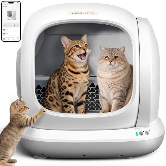 Caja de arena autolimpiante Meowant de 75 L con control por app
