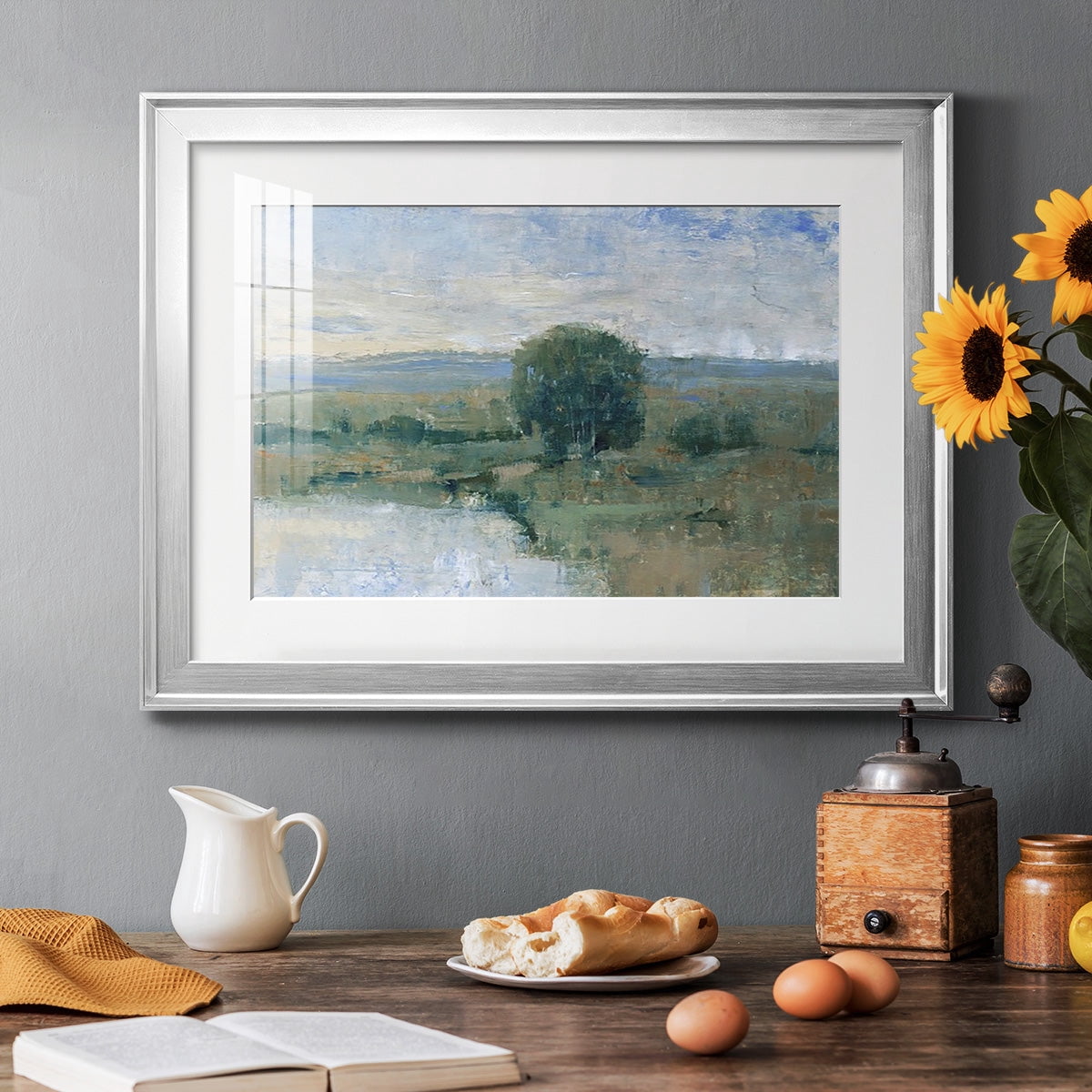 Riverbank Impression II Premium Framed Print - Ready to Hang