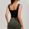 thumbnail image 6 of Purcolt Sports Bra Top for Women Short Sleeve Padded Yoga Workout Crop Top with Built in Bra Support, 6 of 6