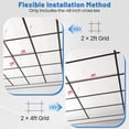 thumbnail image 5 of LooYee 75 PCS 48 Inch Cross Tee Drop Ceiling Grid Black, 4 Ft Galvanized Steel Rust & Fire Resistance, Ceiling Grid Cover for Basement Living Room Garage Kitchen Bathroom, Cover 500 Sq.Ft, 5 of 8