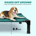 thumbnail image 6 of Elevated Dog Bed with Chew Proof Washable Breathable Mesh and Metal Frame, Portable No-Slip Feet for Outdoor or Indoor Use, 6 of 8