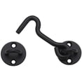 thumbnail image 1 of GFDYREE 4\u201d Privacy Hook and Eye Latch Easy Lock for Barn Door, Black, 1 of 7