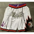 thumbnail image 1 of Shorts de Basketball Rétro Raptors Décontractés pour Hommes et Femmes avec Poches, 1 of 2