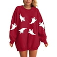 thumbnail image 6 of Towmus Crewneck Sweatshirts for Women Halloween Sweatshirt Casual Long Sleeve Fashion Fall Pullover Tops, 6 of 7