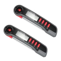 Nexgrill Meat Thermometer Digital, Instant Read Meat Thermometer with Backlight & Stainless Steel Probe, Food Thermometer for Kitchen Cooking, Outdoor Grilling, BBQ – (2 Pack of 660-0004B)