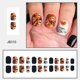 thumbnail image 2 of Uñas postizas acrílicas brillantes cortas con calavera cuadrada y telaraña para Halloween., 2 of 5