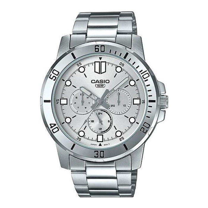 Reloj Analogo Plateado Casio Mtp-Vd300D-7E