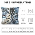 thumbnail image 5 of Orinice Snow Leopards Graphic Decorative Pillow Cover for Home, Couch, Living Room, Bed Sofa - Printed on Both Sides - All Seasons Pillowcase 1PC 18x18in, 5 of 5