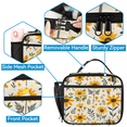 thumbnail image 3 of Herdesigns Bee Backpack with Lunch Box Yellow Honeycomb Daisy Lightweight Large Travel Work Laptop Backpacks Set Casual Daypacks, 3 of 8