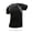 Black, variant on FLMEI Women's Men's Short Sleeve Shirts Womens Sun Protection Quick Dry T-Shrit Outdoor Yoga Running Workout Tops for Mens S-4XL