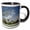 Black/White, variant on 3drose, Usa, Tennessee. the Hermitage. Jacksons Tomb with Dogwood Trees., 11oz Magic Transforming Mug