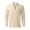Beige, variant on CCRFTGI Mens Quarter Zip Polos Long Sleeve Polo Shirts Casual Lightweight Pullover Black XL