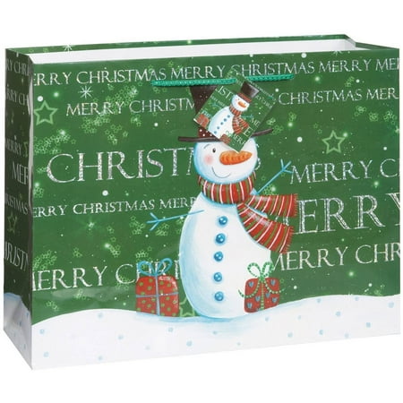 large snowman christmas gift bag walmart com large snowman christmas gift bag walmart com