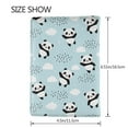 thumbnail image 3 of Rateoe Cute Panda Bear Pattern Passport Holder Wallet Leather Mulit-purpose Travel Wallet Credit Cards Case ,Passport Cover for Women Men-6.5 in, 3 of 5
