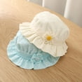 thumbnail image 4 of Baby Sweetie Infant Girls Fisherman Hat Cute Flower Wide Brim Sun Protection Bucket Cap Summer Sunscreen Princess Basin Hats, 4 of 6