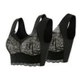 thumbnail image 4 of Clothing Push Up Bras for Women 2 Pieces Lace Bra Bra Women Underwear Bralette Crop Top Fashion Female Bra Large Top Female Brassiere Laced Bra Plus Size Lace Bras Underwire Brassiere Everyday Bras, 4 of 9