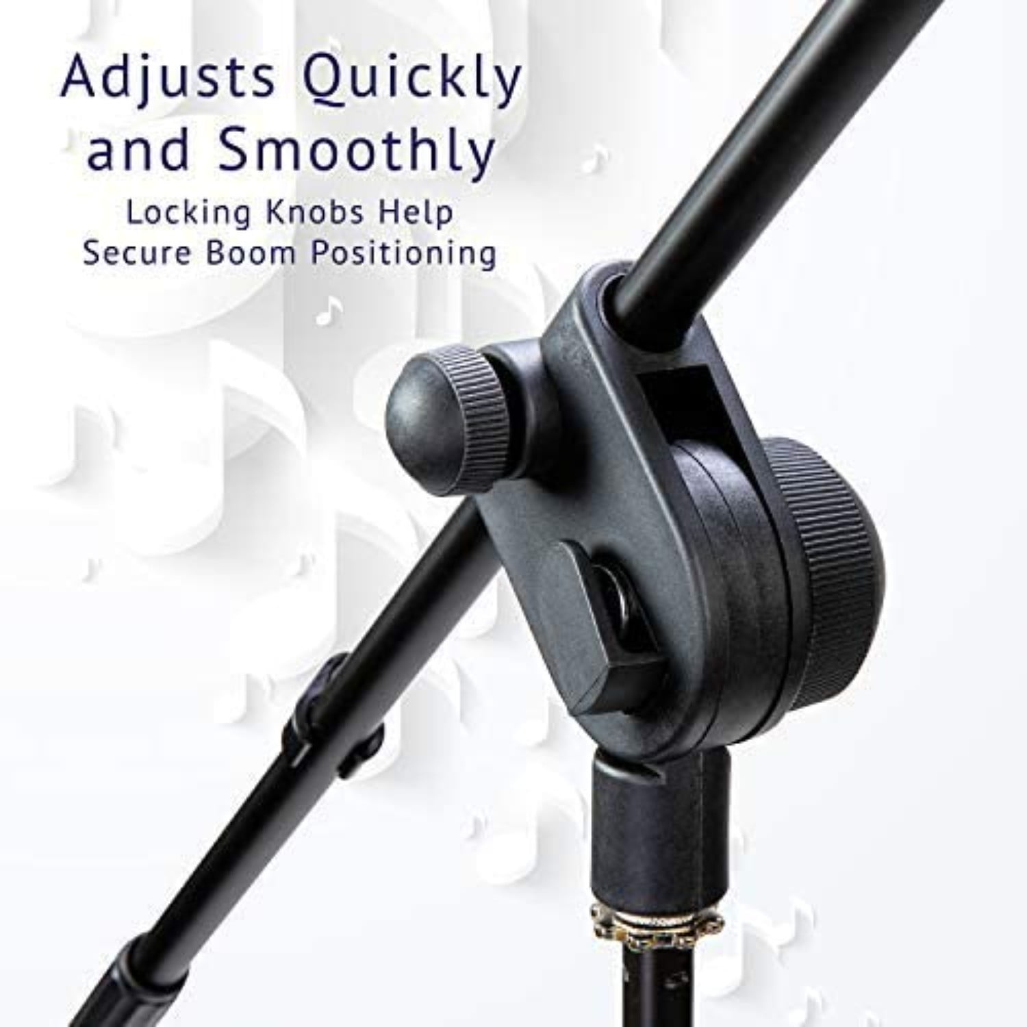 LyxPro Microphone Stand with Adjustable Height 38.5-66 inches & Boom Arm