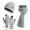 White7#, variant on Women's and Men Winter Knitted Warm Cold Proof Scarf Hat Gloves 3 Piece Set Ideal for Cold Weather Keeps Head Neck Hands Cozy and Protected Suitable for Outdoor Activities