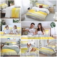 thumbnail image 6 of Yellow Grey Bedding 3 Piece Duvet Cover Set Full Size, Modern Oil Painting Abstract Art Soft Microfiber Comforter Cover with Zipper Closure & Pillowcases, Wrinkle & FadeResistant Quilt Cover, 6 of 9