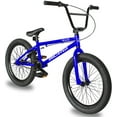thumbnail image 3 of WonderWheels 20" BMX Steel Frame U-brake Three Piece Crank, Sprocket 25T, Driver 9T, Sealed Bearing Alloy Rims 36H, Black Tires - Blue, 3 of 4