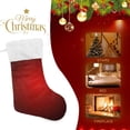 thumbnail image 5 of Ryvnso Christmas Stockings Gradient Red 17.7" Large Stocking Decoration 2 Pack, 5 of 7