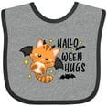 thumbnail image 3 of Inktastic Halloween Hugs with Cute Vampire Cat Bat Boys or Girls Baby Bib, 3 of 4