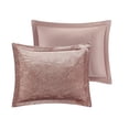 thumbnail image 3 of Luxurious Velvet Bedding Sets Blush Quilted Polyester Modern Glam Design for Home, 3 of 12