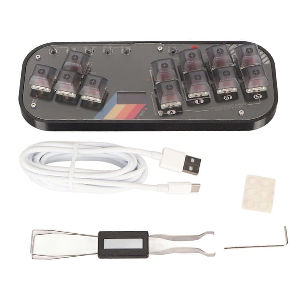for Fighting Box Keyboard for Hitbox Mini Fighting Game Controller for SOCD Arcade Fight Stick for Mixbox Mechanical Switch Button