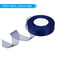 thumbnail image 3 of Uxcell 1 Inch Organza Ribbon 100 Yard Gift Wrapping Ribbon Navy Blue, 2 Roll (50Yard/Roll), 3 of 6