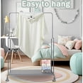 thumbnail image 2 of 2pcs Toalla De Baño Bebé Con Capucha Animales Manta Suave Modelo Gris y Blanco, 2 of 4