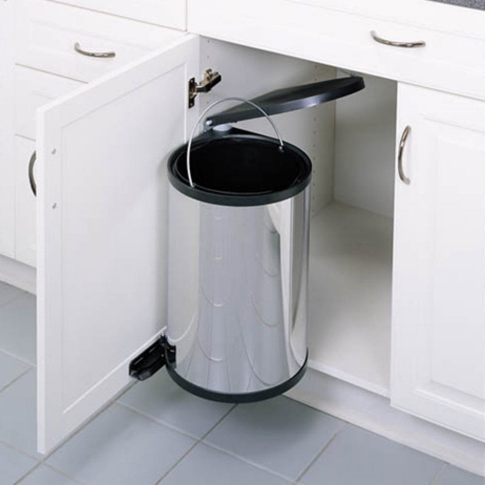Trash, Recycling & Compost RevAShelf 80103141515Liter Stainless