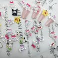 thumbnail image 3 of Dijes de uñas Kawaii más vendidos, dijes de uñas de Hola gato, oreja grande, decoración bonita para perros, venta al por mayor, 3 of 4