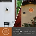 thumbnail image 5 of Evans Aluminum 1 Light Integrated LED Textured Black Contemporary Outdoor Wall Sconce, 5 of 10
