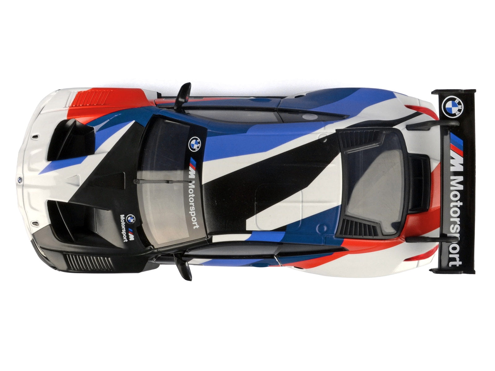 BMW M4 GT3 #1 White with Black, Blue and Red Graphics "GT Racing" Series 1/24 Diecast Model Car by Motormax