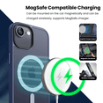 thumbnail image 5 of Entronix Magnetic Sturdy Case for iPhone 16e, Heavy Duty Shockproof Matte Back Cover, Navy Blue, 5 of 6