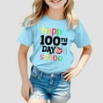 thumbnail image 2 of TZEWGL T-Shirts pour Enfants Imprimé Graphique Col Rond Manches Courtes Ample pour Filles Garçons Taille 8-9T, 2 of 4