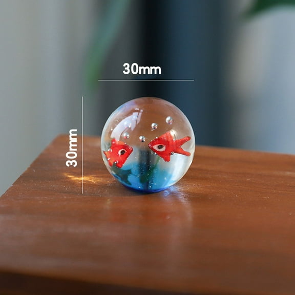 Handmade Glass Fish Sculpture Glass Hand Blown Sea Animal Figurine Home Tabletop Decoration Ornaments，Style 1