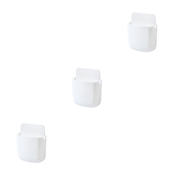 Soporte de pared con Control remoto Yuarrent caja organizadora de almacenamiento para el hogar y la Oficina Color Blanco