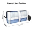 thumbnail image 2 of Portable Storage Bag 7.9×3.5×2.4in Simple Design Convenient Storage And Finishing Bag Light Body Can Be Used As A Cosmetic Bag Storage Bag Doderblue Checked Hand-Drawn Sketch_2, 2 of 8