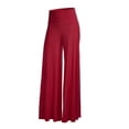 thumbnail image 4 of Pantalones Pantalones de yoga de cintura alta Pantalones de mujer de pierna ancha Ropa deportiva, Rojo, 3XL sidaley AP002098-13, 4 of 5