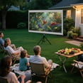 thumbnail image 6 of Visulapex Outdoor Projector Screen with Stand 80 inch, Portable Projector Screens for Outside Theater Home Backyard Movies, 6 of 9