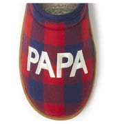 Dearfoams Mens Papa Bear Plaid Clog Slippers