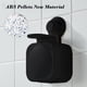 thumbnail image 5 of Dispensador de jabón manual, de pared, sin taladro, ventosa, plástico negro, 11,8x11x10cm, carga de 3 kg, para baño cocina, dispensador de champú de gel de ducha, material ABS, 1 paquete, 5 of 6