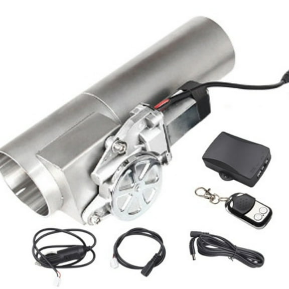 Panlongic Universal Stainless Steel Electric Exhaust I Pipe Cutout Valve & Remote Control 2.5inch
