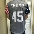 thumbnail image 4 of GREY TRUMP #45 BASEBALL JERSEY, 4 of 5