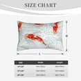thumbnail image 6 of Bingfone Koi Fish Corals,Spring Summer Standard Size Pillowcase, Long Staple Pure Cotton Envelope Closure Pillow Cover,14"X20", 6 of 9