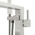 thumbnail image 4 of AKDY Stand Alone Tub Filler with Floor Mount – Freestanding 35 in Tub Faucet – Single Handle Brush Nickel Shower – Easy Installation, 4 of 7