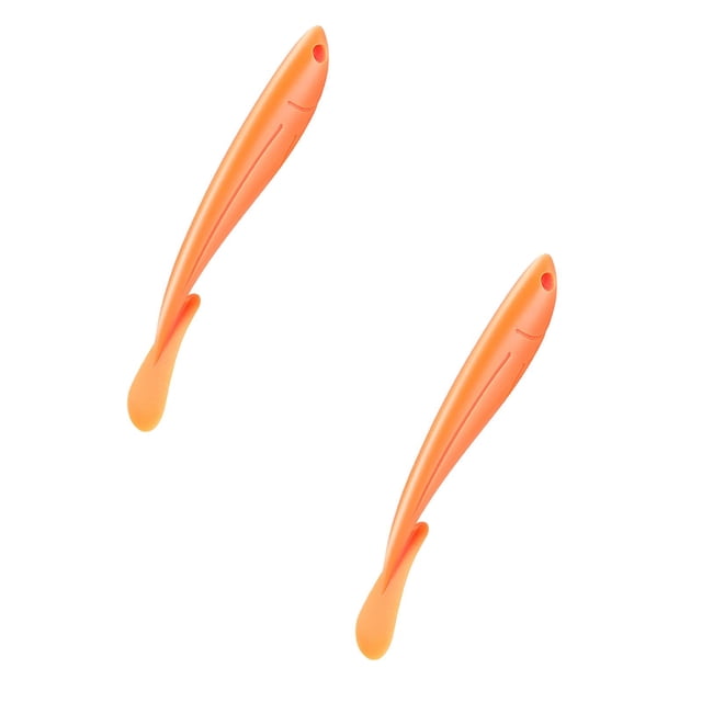 Oleegame 2PC Vegetable Peeler Stainless Steel Design Handle Orange Humanized Peelers Gadget Tools Curved Fruit Kitchen Kitchen,Dining & Bar Orange