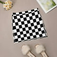 thumbnail image 5 of Check Pattern Checks Checkered Black & White. Skirts Woman Fashion 2025 Pant Skirt Mini Skirts Office Short Skirt Check, 5 of 6